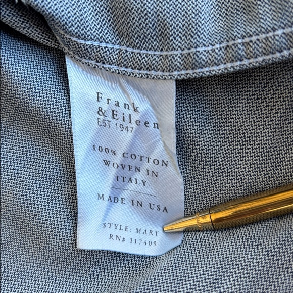 Frank & Eileen Mary‎ Blue Shirt Dress Stone Washed Vintage Denim Women’s Small - Picture 7 of 16